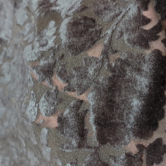 Vtg Carole Little long sleeves velvet midi dress embossed mesh bottom sz 14 - Picture 5 of 11